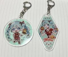 初音ミク ハンバーガー アクリルキーホルダーセットのサムネイル