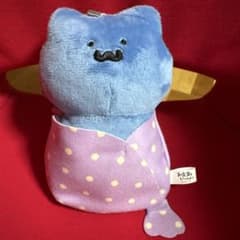 문구와 함께 볼 체인 첨부 캔디에 싸여 봉제인형 고양이씨