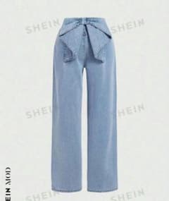 SHEIN  バックリボンジーンズのサムネイル