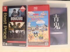 任天堂スイッチ ソフト （プチプチおみせっち、バイオハザード4、青鬼） 任天堂スイッチ ソフト （プチプチおみせっち、バイオハザード4、青鬼