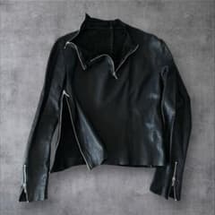 incarnation guidi変形ライダース　ハーフジップブルゾンXS incarnation guidi変形ライダース ハーフジップブルゾンXS - メルカリ