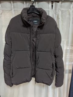 未使用　ZARA メンズ　ダウンジャケット ブラウン EUR Sサイズのサムネイル