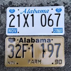 アメリカナンバープレート2枚セットのサムネイル
