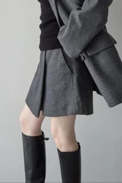 ELLIE スコート　GRAY 美品☆ELLIE☆スコート☆グレー - メルカリ