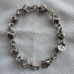 極品 クロムハーツ CHROME HEARTS ダイスクロスボール ブレスレット CHROME HEARTS クロムハーツ（原本有） 国内正規品 インボイス