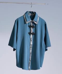 Ellno Loset】ジャガードレイヤードクレリックチャイナシャツ - メルカリ