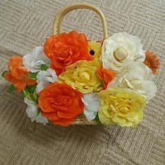 フラワー かごバック♪のサムネイル