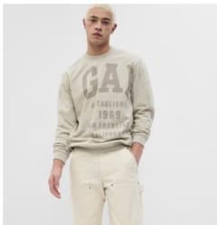 GAP パイル地ロゴスウェットのサムネイル