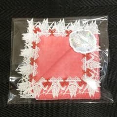 近沢レース 折り鶴 コーラルピンク タオルハンカチ 和レース - メルカリ