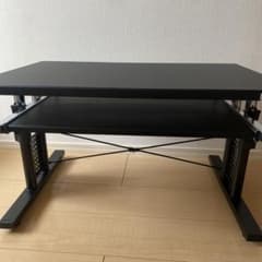 Bauhutte 昇降式パソコンデスク ブラック 幅70cm 奥行45cm - メルカリ