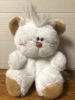 70年代 ビンテージ オオイケ 猫 ネコ 白猫 ぬいぐるみ レトロ 昭和