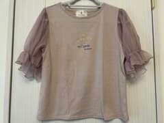 青木美沙子 しまむら NINA'S(ニナス)コラボ チュール袖Tシャツ Lのサムネイル