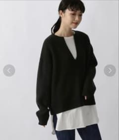 【古着】LOWRYS FARM スリット ニット セーターのサムネイル