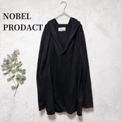 NOBLE PRODUCT 숄 컬러 후드 카디건 블랙 M
