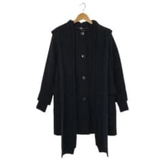 ネイビー 38 STELLA McCARTNEY フードストール付 ロングコート ネイビー 38 STELLA McCARTNEY フードストール付 ロングコート - メルカリ