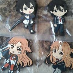 sao　一番くじ　アスナ&キリトラバーストラップのサムネイル