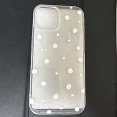 iPhone15 \ 14 용 클리어 케이스 도트 무늬