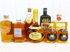▲未開栓/古酒ウイスキー 8本まとめ ニッカ スーパーニッカ モルト ブランデー △未開栓/古酒ウイスキー 8本まとめ ニッカ スーパーニッカ モルト