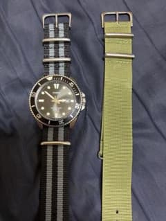 最終値下げCASIO 腕時計 mdv-107 カシオダイバー NATOベルトつき 