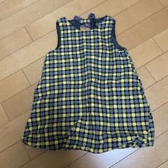 chien chien バルーンジャンバースカート チェック柄のサムネイル
