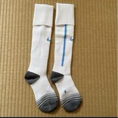 試合用　ナイキ　サッカーソックス　23-25 白のサムネイル