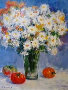 油彩画 「花のワルツ」F6 号 原画 - メルカリ