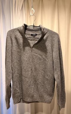 BURBERRY LONDON ハーフジップ ニット グレーのサムネイル