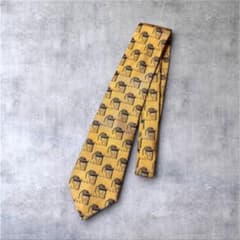 RYKIEL HOMME ネクタイ ネズミとチーズ柄 イエロー系のサムネイル