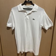 LACOSTE ホワイト ポロシャツ Mのサムネイル