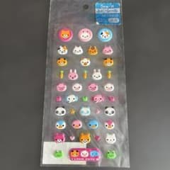 ウサウサリゾート サンエックス 平成レトロ　シール 平成レトロ サンエックス どうぶつ ふにふに シール パンダ