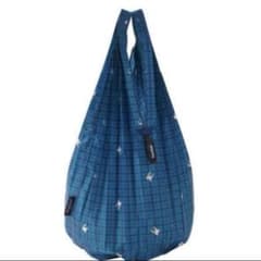 新品未使用 ファミリア シュパット エコバッグ ミニマル M 青系