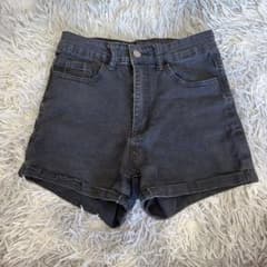 SHEIN デニム ショートパンツ ブラック XSのサムネイル