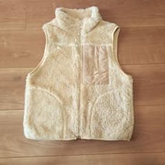男女兼用子ども用120センチ ベスト クリーム色のサムネイル