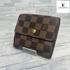 55 LOUIS VUITTONルイヴィトン　ダミエ　二つ折り財布　tq9 55 LOUIS VUITTONルイヴィトン ダミエ 二つ折り財布 tq9 - メルカリ