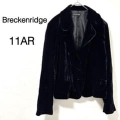 【ブレッケンリッジ】ジャケット ベルベット フォーマル ブラック 11AR
