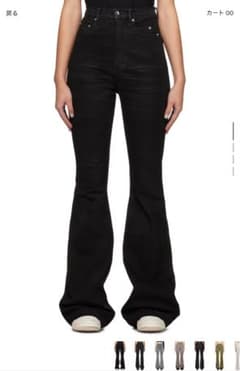 RICK OWENS DAKSHDW ブラックBolanジーンズ28のサムネイル