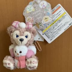 【値下】ダッフィー&シェリーメイ ジョリーウィンターホリデーぬいぐるみストラップ ウィンターホリデー シェリーメイ ぬいぐるみストラップ タグ付き