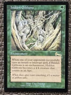 MTG 隠れたるテナガザル / Hidden Gibbons ULG 英語 - メルカリ