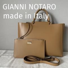 〔とても美品〕 GIANNI NOTARO 2way ショルダー ライトブラウン とても美品〕 GIANNI NOTARO 2way ショルダー ライトブラウン - メルカリ