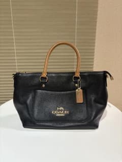 【１回使用/新品】COACH 黒 ハンドバッグ ショルダーバッグのサムネイル