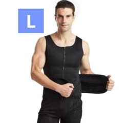 L 블랙 다이어트 벨트 사우나 정장 남성 훈련