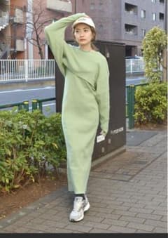 ungridアングリッド　レイヤードテレコキャミワンピース新品未使用タグ付のサムネイル