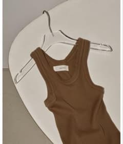 新品　TODAYFUL Seamless Rib Tanktop キャメルのサムネイル