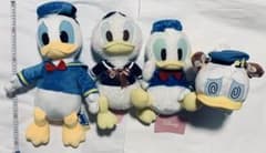 ディズニー　ドナルドダック　ぬいぐるみ　4種
