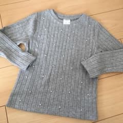 パール付き 薄手ニットのサムネイル