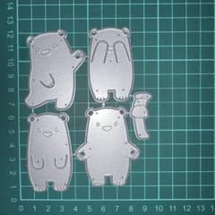 カッティングダイ くま4パターン - メルカリ