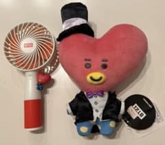 BT21 마스코트(신품) & 핸디 팬(본체만) TATA