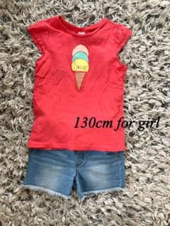 130cm 女の子　春夏服2点のサムネイル