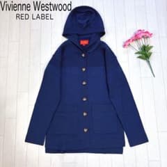 ヴィヴィアンウエストウッド ニットカーディガン フード付き オーブボタン 刺繍 ヴィヴィアンウエストウッド ニットカーディガン フード付き