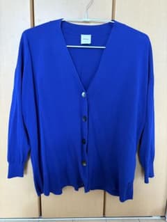 美品 スピック&スパン ICECOTTON BIG Vカーディガン - メルカリ